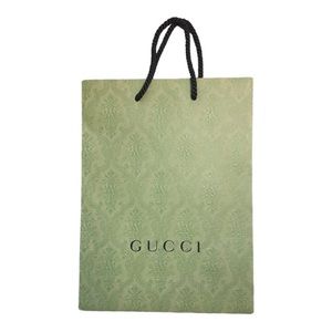 Gucci Green Patterned Tote Bag